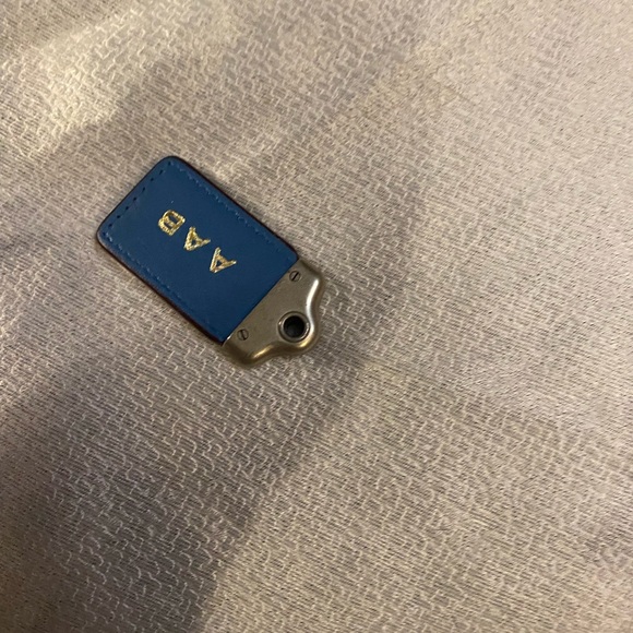 Coach Blue Leather Keychain - Picture 2 of 2